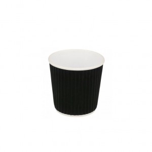 DOUBLE WALL CUP BLACK 120ML PACK 1000UN