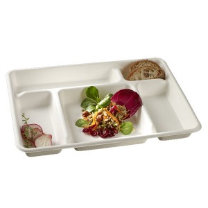 TRAY WITH 5 DIVISIONS 32X23CM PACK 150UN