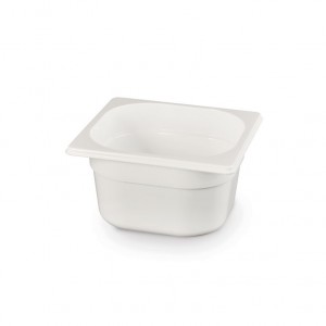 CONTAINER PP WHITE GN1/6 100MM