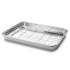 BANDEJA INOX C/GRELHA 26.5X20.5XH2.5CM 15566 - LACOR - 8414271155666