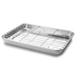 BANDEJA INOX C/GRELHA 40.5X30.5XH2.5CM 15567 - LACOR - 8414271155673