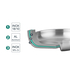 FRIGIDEIRA INOX TRICHEF Ø16CM 60846 - LACOR - 8414271608469