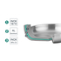 FRIGIDEIRA INOX TRICHEF Ø20CM 60850 - LACOR - 8414271608506