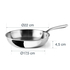FRIGIDEIRA INOX TRICHEF Ø22CM 60852 - LACOR - 8414271608520