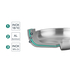 FRIGIDEIRA INOX TRICHEF Ø22CM 60852 - LACOR - 8414271608520