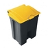 BALDE 60LT LATTE PRETO C/TAMPA AMARELA PEDAL 770 - PALMA & PALMA - 0050026298