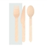 SET FACA+GARFO+COLHER MADEIRA 16CM PACK 100UN - GARCIA DE POU - 8420499109299