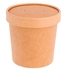 DOUBLE WALL KRAFT CONTAINER W/LID 360ML PACK 25UN - GARCIA DE POU - 8420499212593