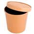 RECIPIENTE PAREDE DUPLA KRAFT C/TAMPA 720ML 25UN - GARCIA DE POU - 8420499212616