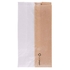PACK OF 250 KRAFT GREASEPROOF BAGS WITH CORNER WINDOW - 14 + 8 x 26 CM - GARCIA DE POU - 8420499231211