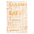 PACK OF 500 HAMBURGER BAGS - ORANGE PAROLE - 32 G/M² - 12 + 7 x 18 CM - ORANGE GREASEPROOF PAPER - GARCIA DE POU - 8420499229331