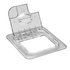 TAMPA FLIPLID C/RANHURA E PEGA GN1/6 60CWLN135 - CAMBRO - 099511336029