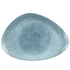 STUDIO PRINTS RAKU TOPAZ BLUE TRIANGLE PLATE - CHURCHILL - 5034414425307
