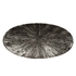STUDIO P STONE QUARTZ  BLACK OVAL TRAY 29.9X15CM - CHURCHILL - 5034414440379