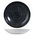 STUDIO PRINTS HOMESPUN CHARCOAL BLACK DISH PLATE - CHURCHILL - 5034414397727
