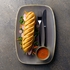 STONECAST PEPPERCORN GREY CHEFS OBLONG PLATTER - CHURCHILL - 5034414419207