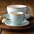 STONECAST DUCK EGG BLUE CHAVENA CAPPUCCINO 34CL - CHURCHILL - 5034414372380
