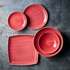 STONECAST BERRY RED SQUARE PLATE 26.8CM - CHURCHILL - 5034414396164