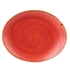 STONECAST BERRY RED OVAL PLATE 19.2CM  - CHURCHILL - 5034414396157