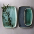 STONECAST SAMPHIRE GREEN TRAY 26.9X12.7CM - CHURCHILL - 5034414437621