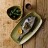STONECAST PLUME OLIVE TRIANGLE BOWL 15.3CM - CHURCHILL - 5034414446890