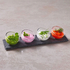 SET 4 TAÇAS VIDRO C/ARDOSIA 35X10CM 41205-01 - PADERNO - 8014808178542
