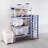 CAIXA FOOD-BAC 60LT 530X396X379MM C/RODAS 1183 - ARAVEN - 18411777011837