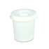 BALDE REDONDO BRANCO 30L C/TAMPA 446 - ARAVEN - 8411777004467