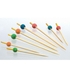 PALITO BAMBU 100MM BOLA COLORIDA PACK 200UN - MATFER - 3334490439369