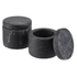 CONJ 2 TAÇAS MARMORE Ø6XH5CM MINERA BLACK 15920 - APS - 4004133159204