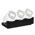 CONJ SUPORTE MADEIRA WENGE C/ 3 FRASCOS 2LT - APS - 4004133149656