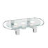 RECHAUD VIDRO + METAL 3 COMP 34X18X6CM 35065 - APS - 4004133350656