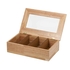 WOOD TEA BOX W/4 COMPARTMENTS 33.5X20X9CM - APS - 4004133115767