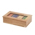 WOOD TEA BOX W/4 COMPARTMENTS 33.5X20X9CM - APS - 4004133115767