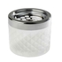 WHITE METAL/GLASS ASHTRAY Ø9.5X8CM - APS - 4004133005853
