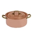 CAÇAROLA COBRE/INOX C/ASAS E TAMPA Ø14CM - COBRAZ - 1030010995
