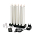 KIT 10 VELAS TAPER LED Ø23XH280MM+BASE+COMANDO 208775 - DUNI - 07321032087757