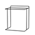 SUPORTE INOX RETANG NIVEL 1 44X30.8X10.8CM 230741 - DEGRENNE - 3057192307414