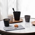 FROISSÉS SATIN BLACK CAPPUCCINO TUMBLER 18CL - REVOL - 3198240021149