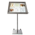 GREY COATED STEEL INFORMATION DISPLAY 68X72CM - SECURIT - 8717624248603