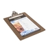 A4 WOOD MENU HOLDER W/SPRING - SECURIT - 8719075280171