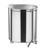 BALDE LIXO INOX COM RODAS E PEDAL 39X60 50LT - FORCAR - 1690017662