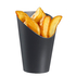 COPO FRITOS LOOP PP FINO PRETO Ø82XH120MM DP10240 C/10 - SOLIA - 1750010131