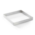 PERFORATED SQUARE STAINLESS STEEL RING 8X8XH2CM - DE BUYER - 3011243099208