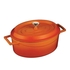 IRON OVAL CASSEROLE ORANGE ø27CM 4LT - PALMA & PALMA - 8680215490821