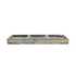 TRAVESSA 24X8CM 3 DIVISOES BLUE NOVA 642412 - ARTE DE LA MESA - 5410595746576
