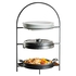 SUPORTE PRETO P/ PRATOS 27CM 3 ANDARES FTR1711 - PALMA & PALMA - 727875197085