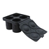 BLACK SILICON MOLD 4 ICE SHOTS - PALMA & PALMA - 727875222732