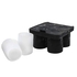 BLACK SILICON MOLD 4 ICE SHOTS - PALMA & PALMA - 727875222732