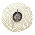 VINYL DAHLIA CHAMPAGNE INDIVIDUAL TOWEL Ø39CM - CHILEWICH - 667880932717
